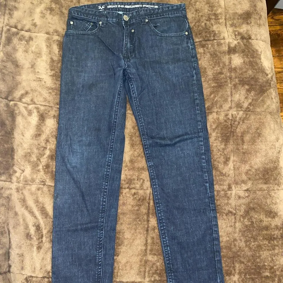 Versace Men's Navy Jeans