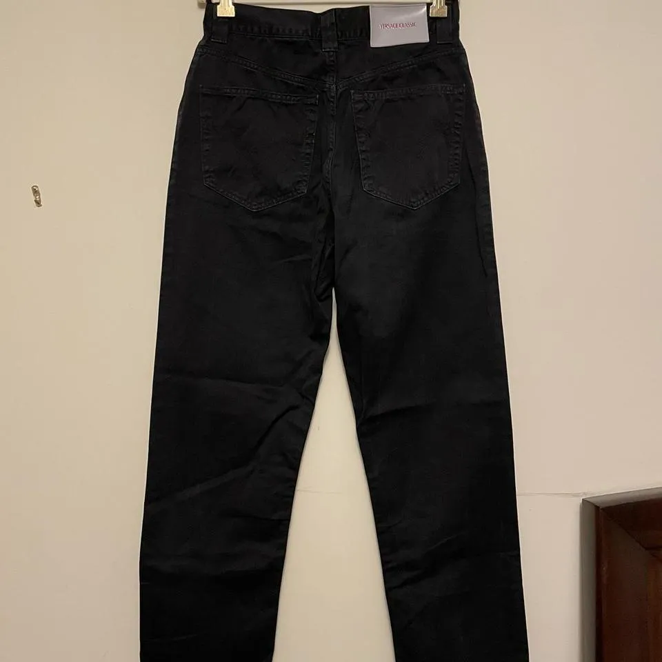 Versace Men's Red and Black Jeans