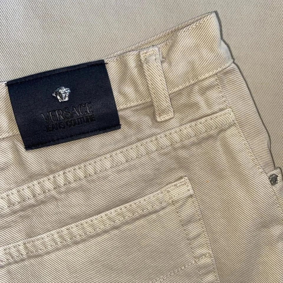 Versace Men's Tan Jeans