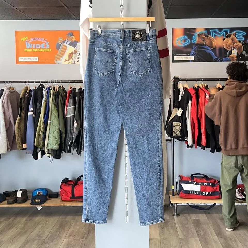 Versace Men's Blue and Navy Jeans