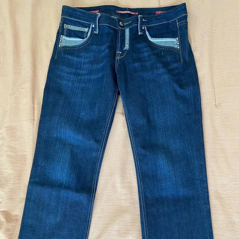 Vigoss Men's Blue and Navy Jeans