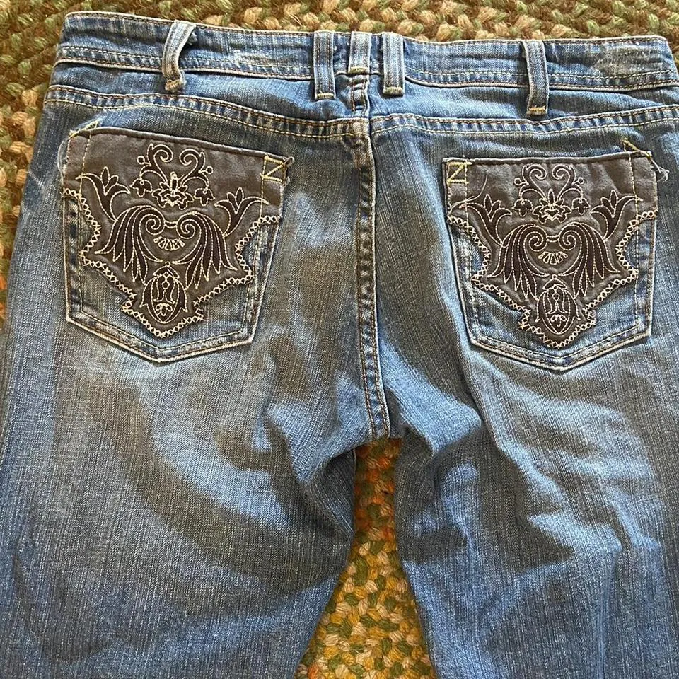 Vigoss Men's Blue and Grey Jeans