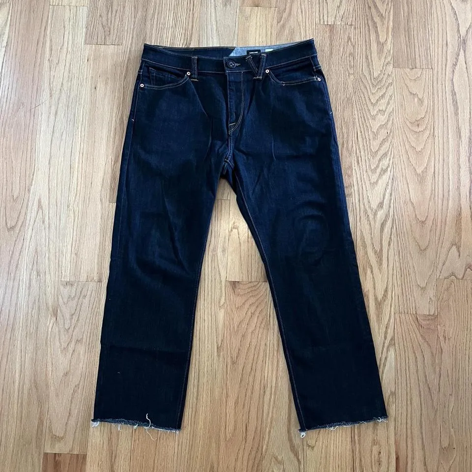 Volcom Men's Navy and Blue Jeans