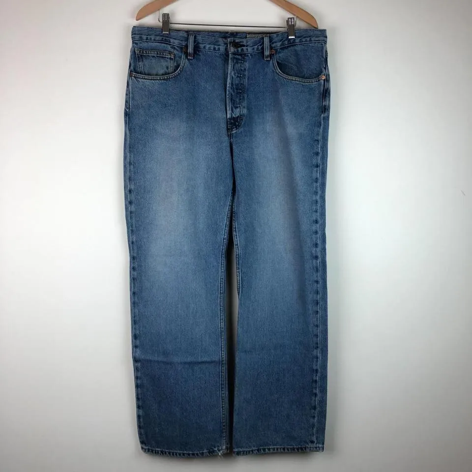 Volcom Men's Navy and Blue Jeans