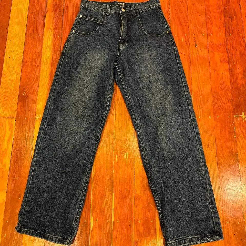 WeSC Men's Navy and Blue Jeans