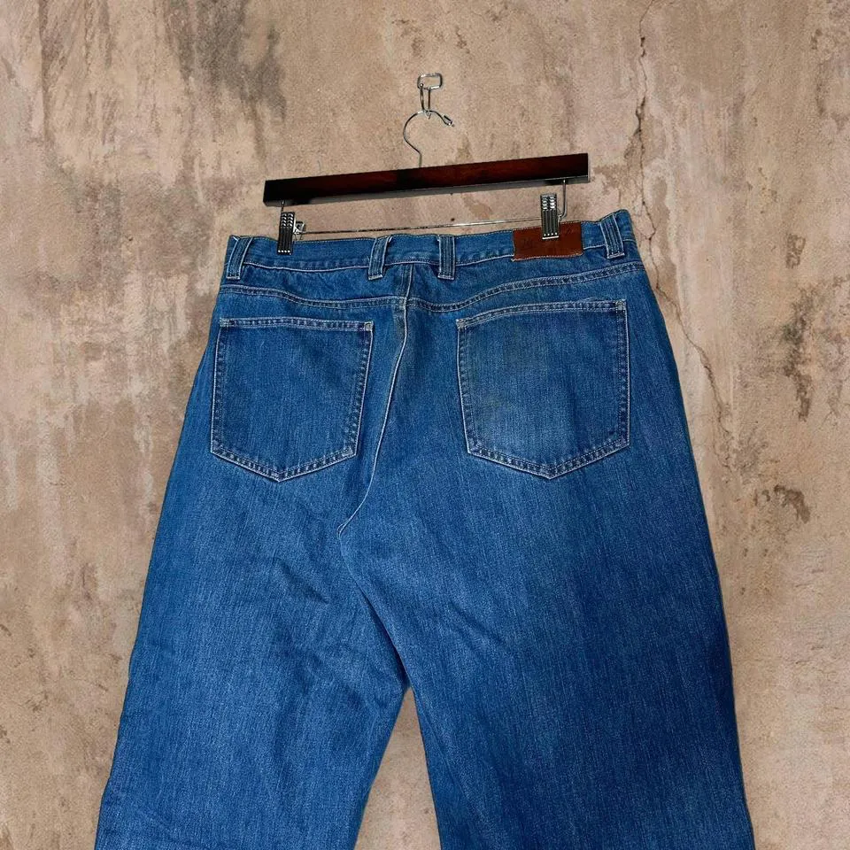 Woolrich Men's Blue and Red Jeans