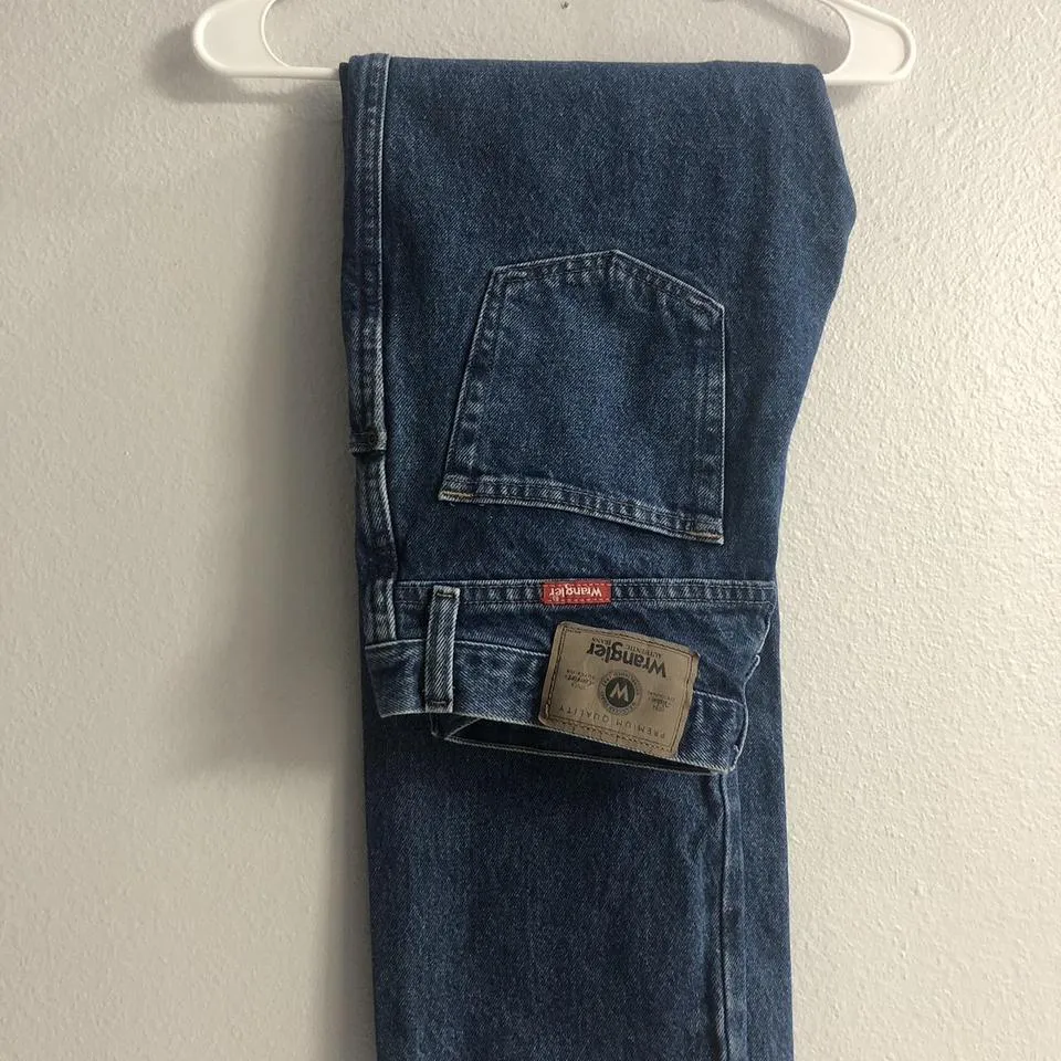Wrangler Men's Navy and Khaki Jeans