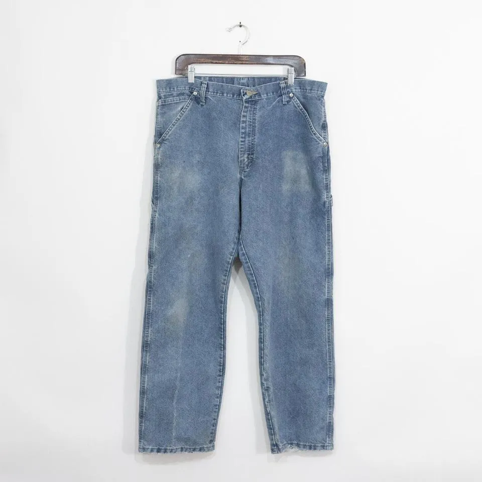 Wrangler Men's Blue and Navy Jeans