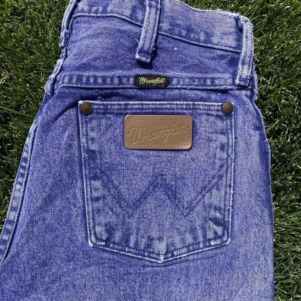 Wrangler Men's Purple and Blue Jeans