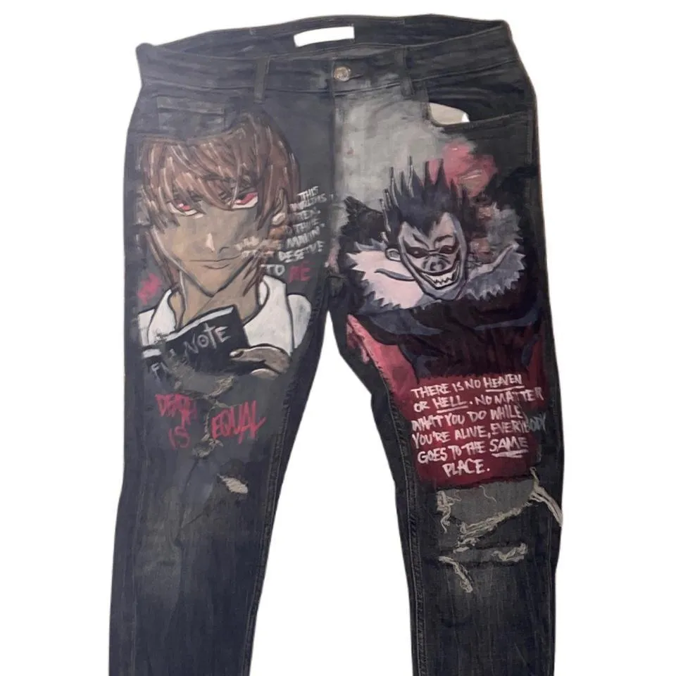 Zara Men's Black and White Jeans