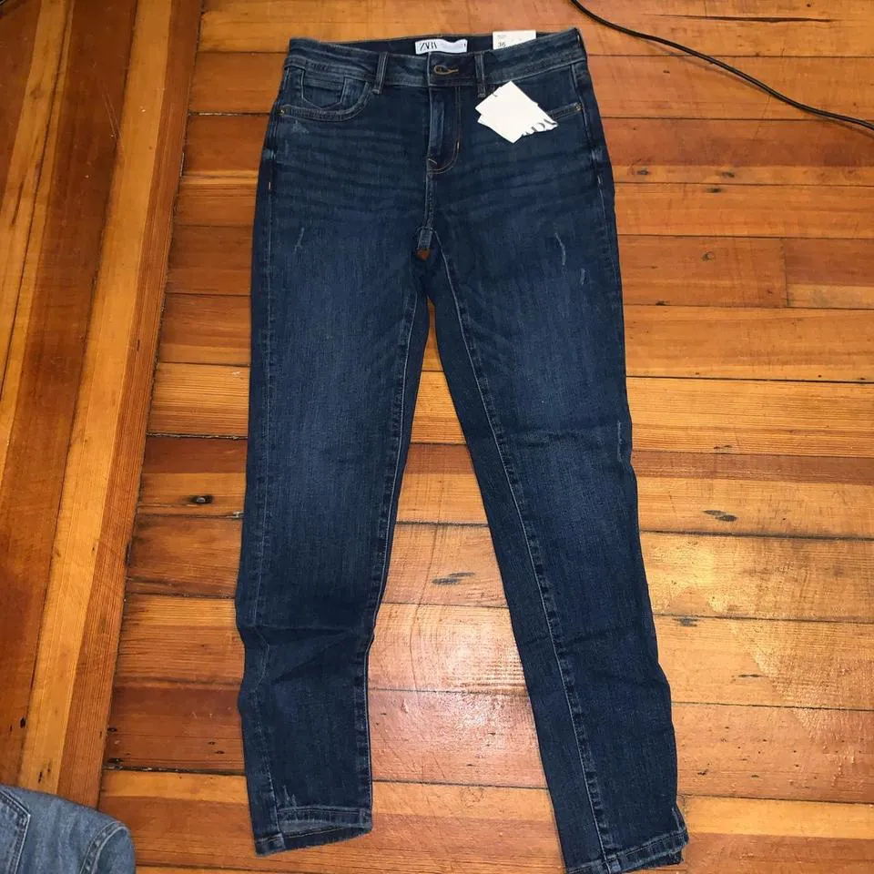 Zara Men's Navy Jeans