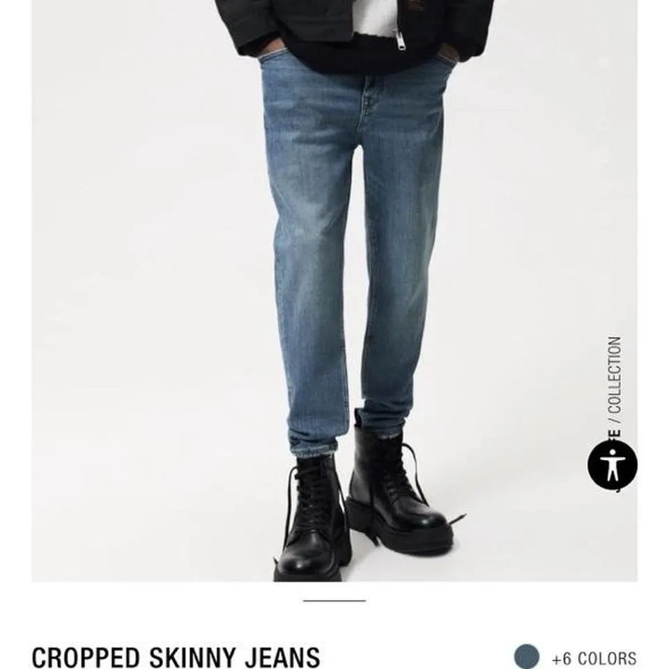 Zara Men's Blue and Navy Jeans