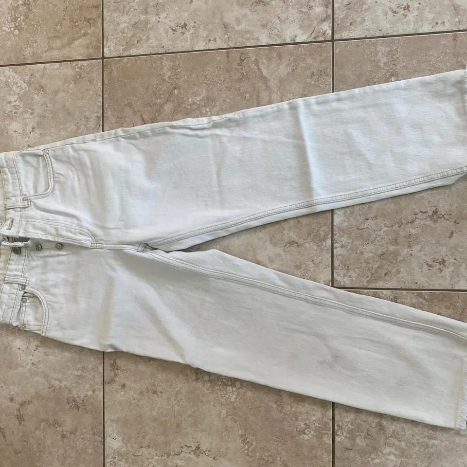 Zara Men's White Jeans