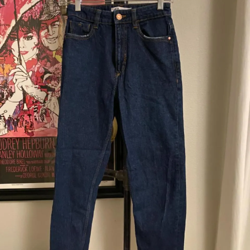 Zara Men's Blue and Navy Jeans