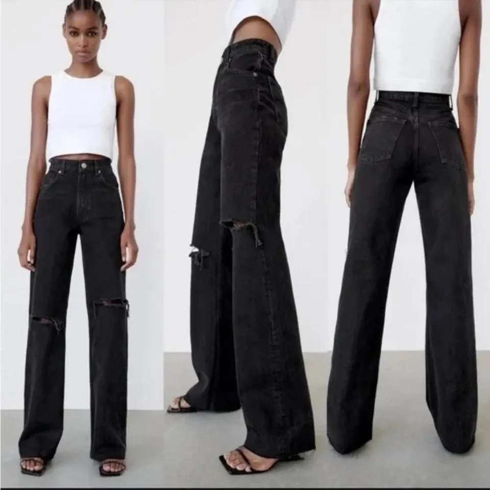 Zara Men's Black Jeans