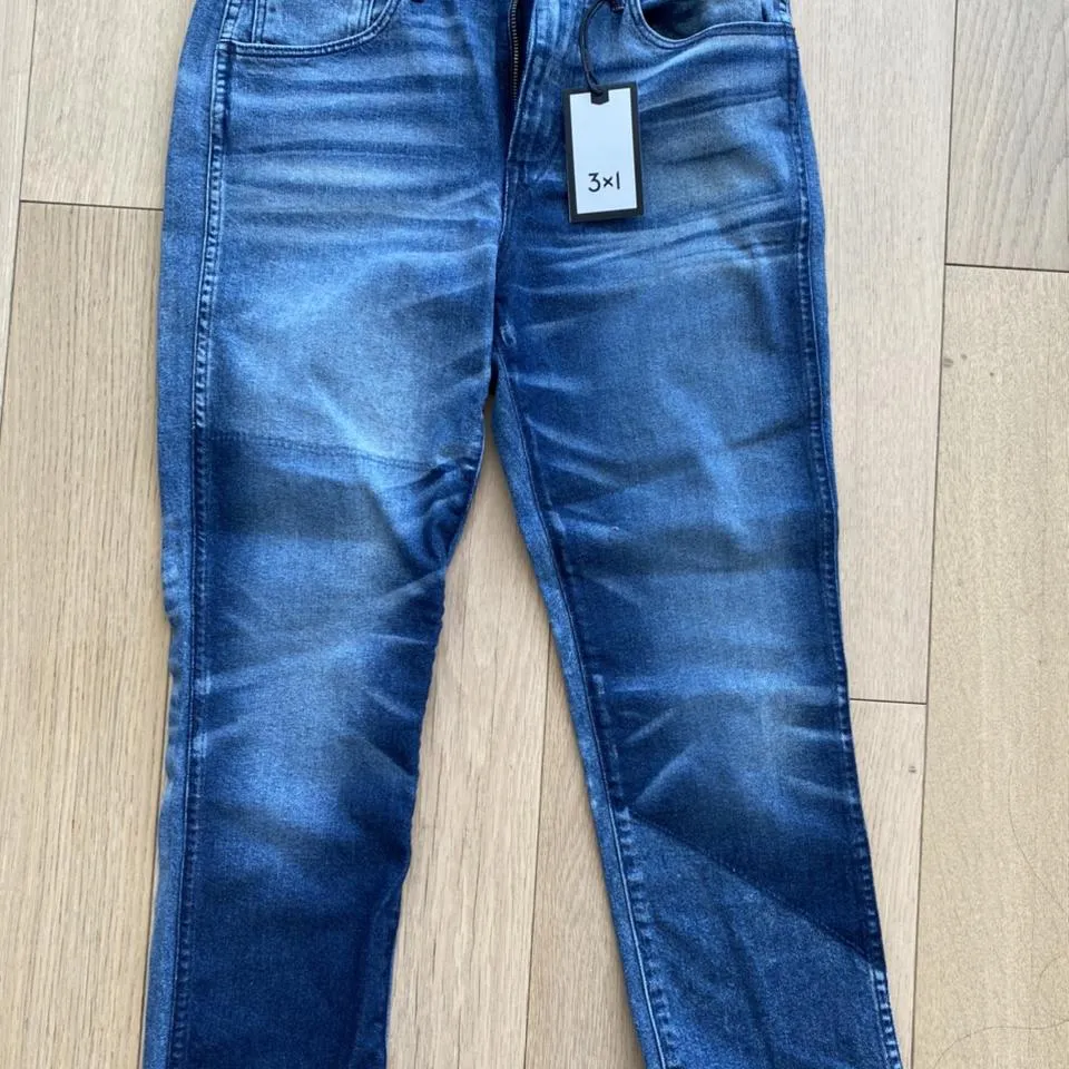 3x1 Women's Blue and Navy Jeans
