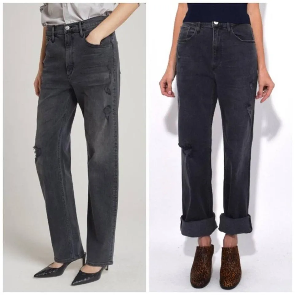 3x1 Women's Black and Grey Jeans