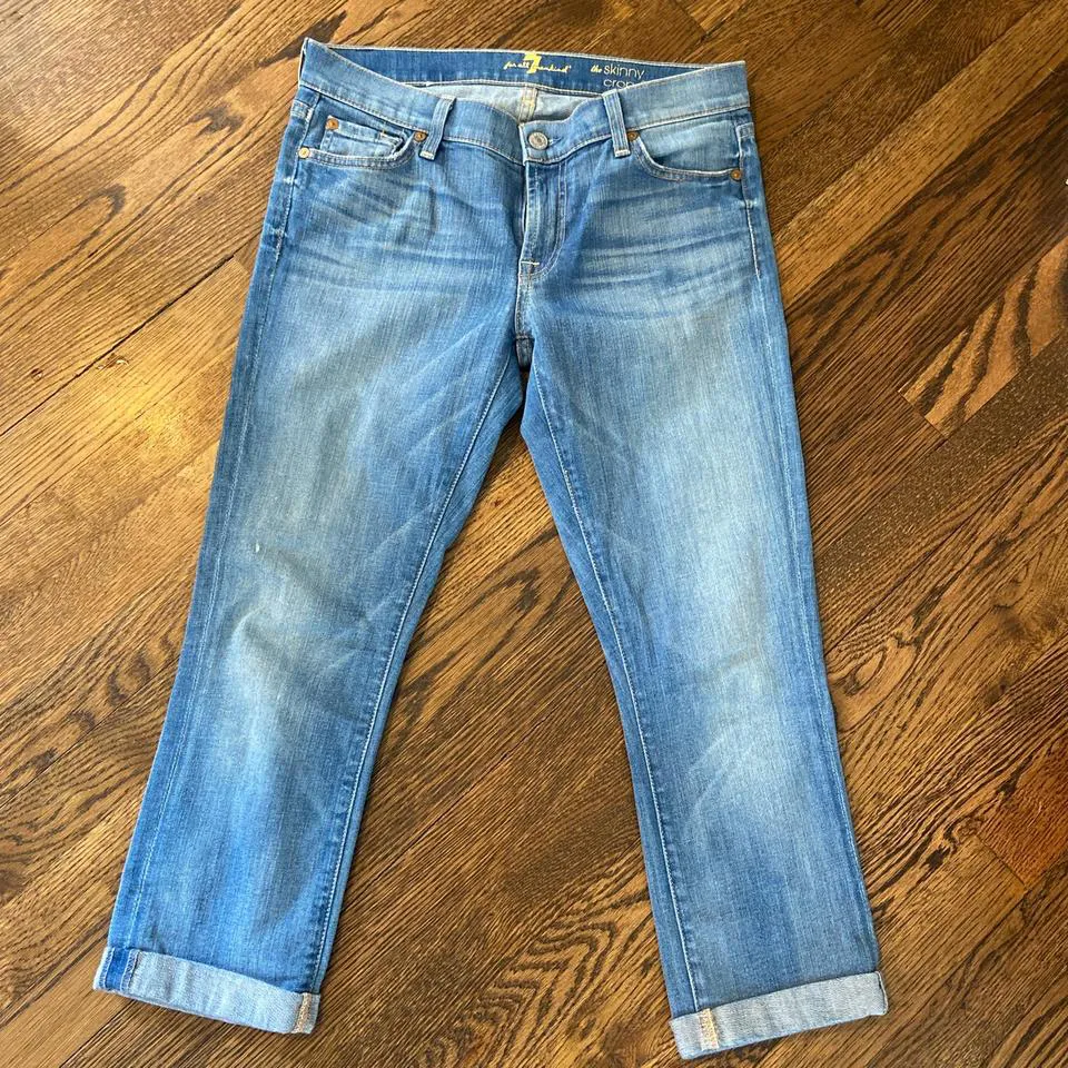 7 For All Mankind Women's Blue Jeans