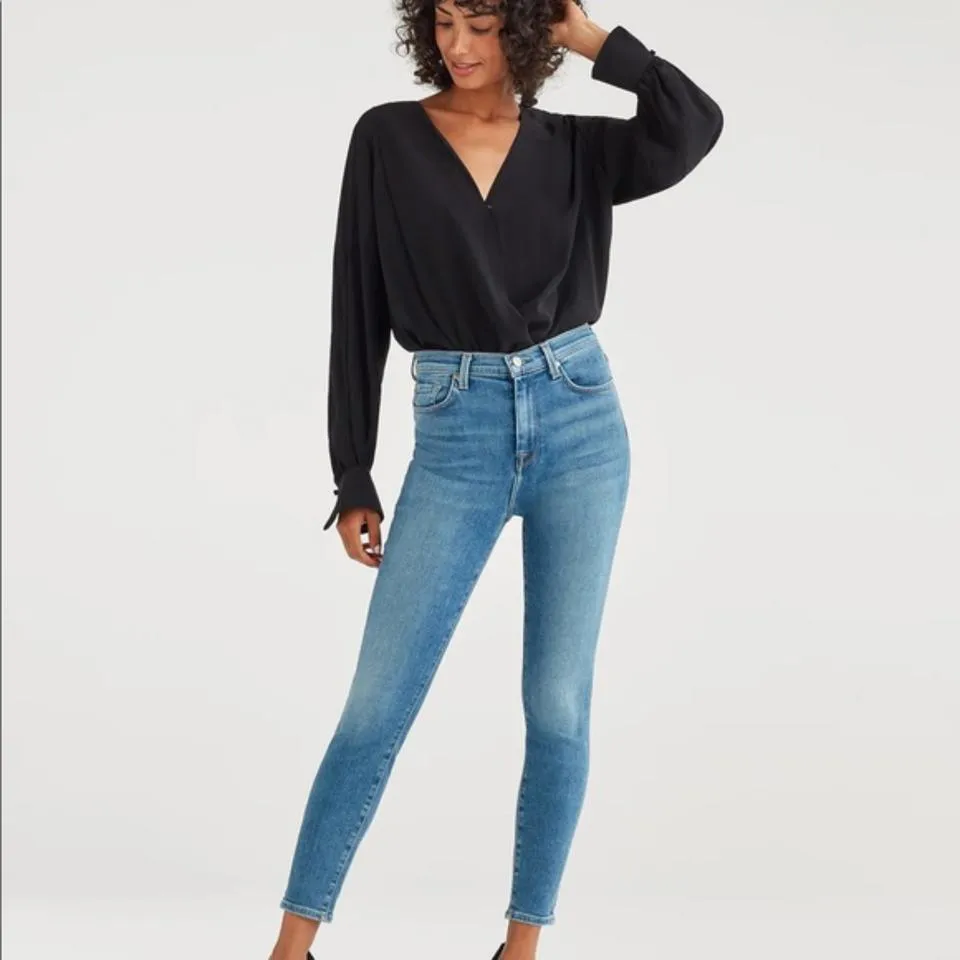 7 For All Mankind Women's Blue Jeans