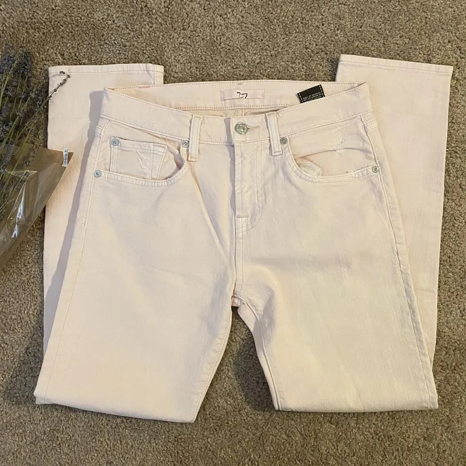 7 For All Mankind Women's Pink Jeans