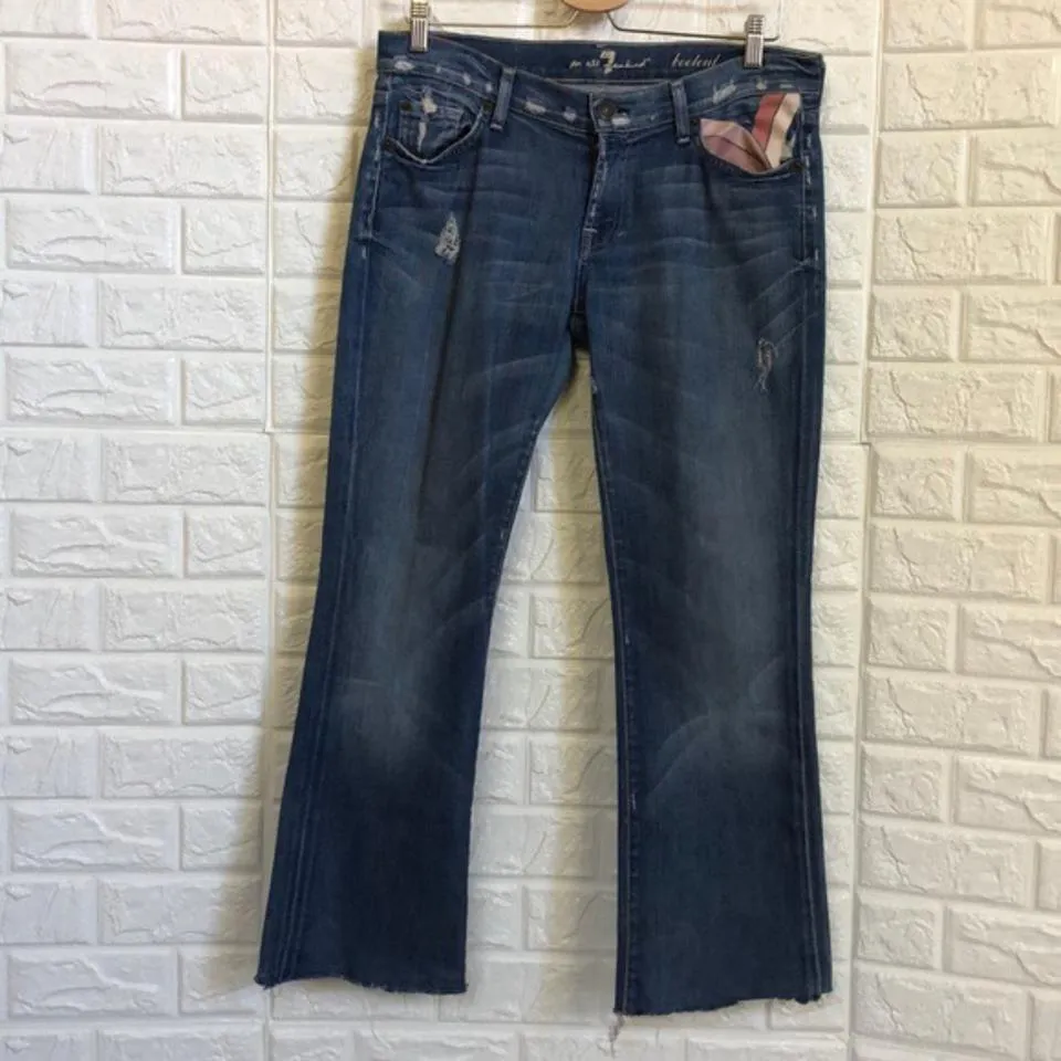 7 For All Mankind Women's Blue Jeans