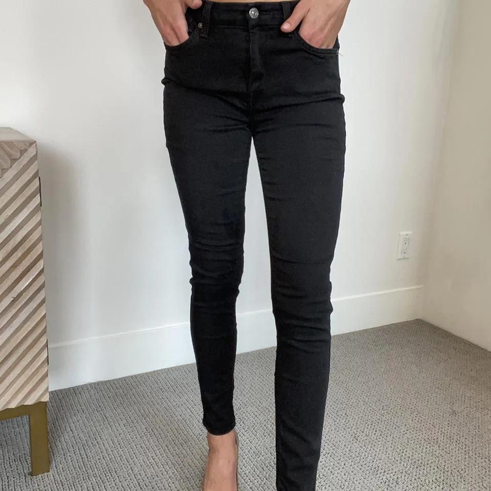 7 For All Mankind Women's Black Jeans