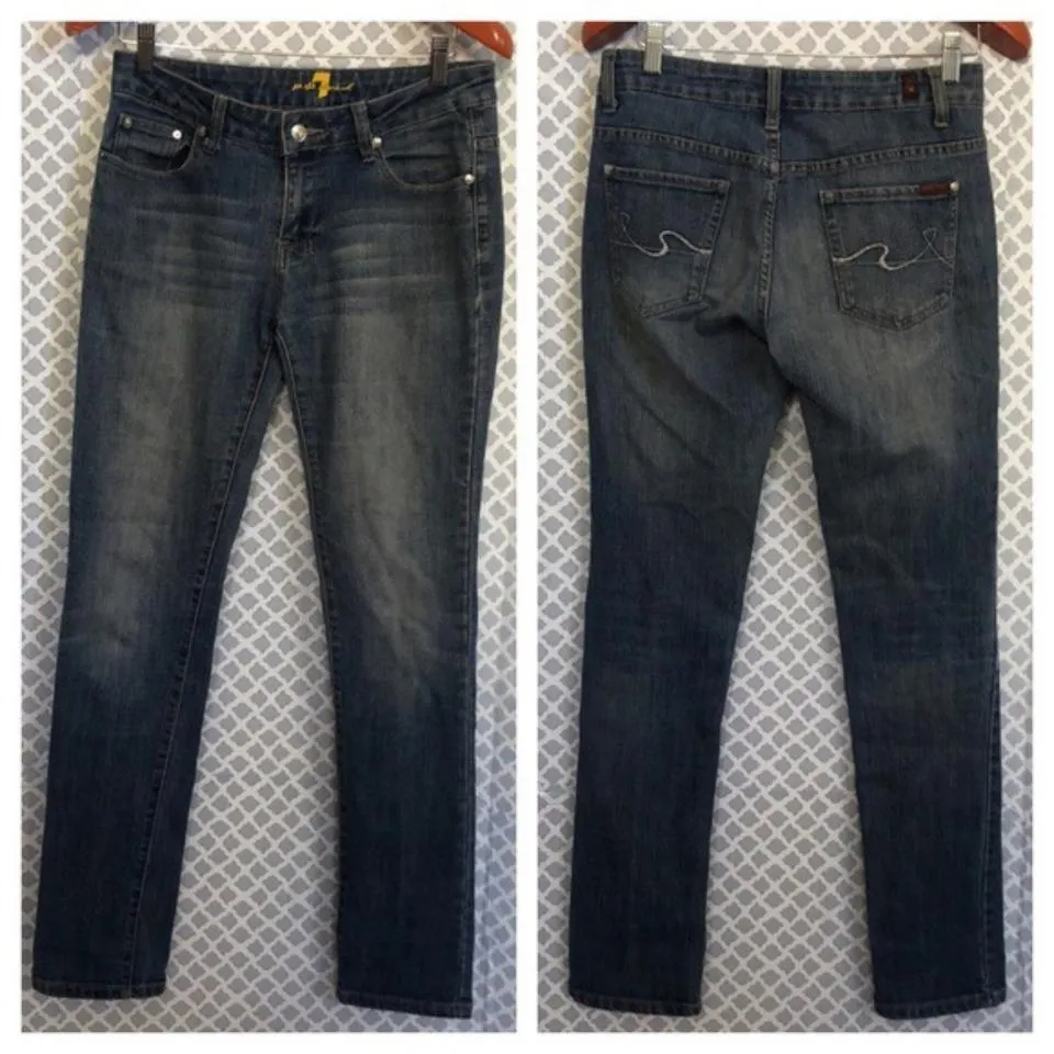 7 For All Mankind Women's Blue Jeans