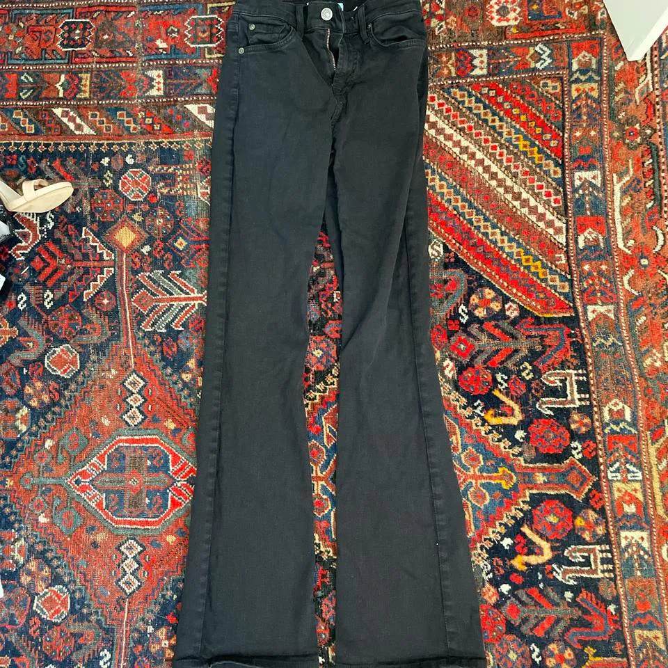 7 For All Mankind Women's Black Jeans
