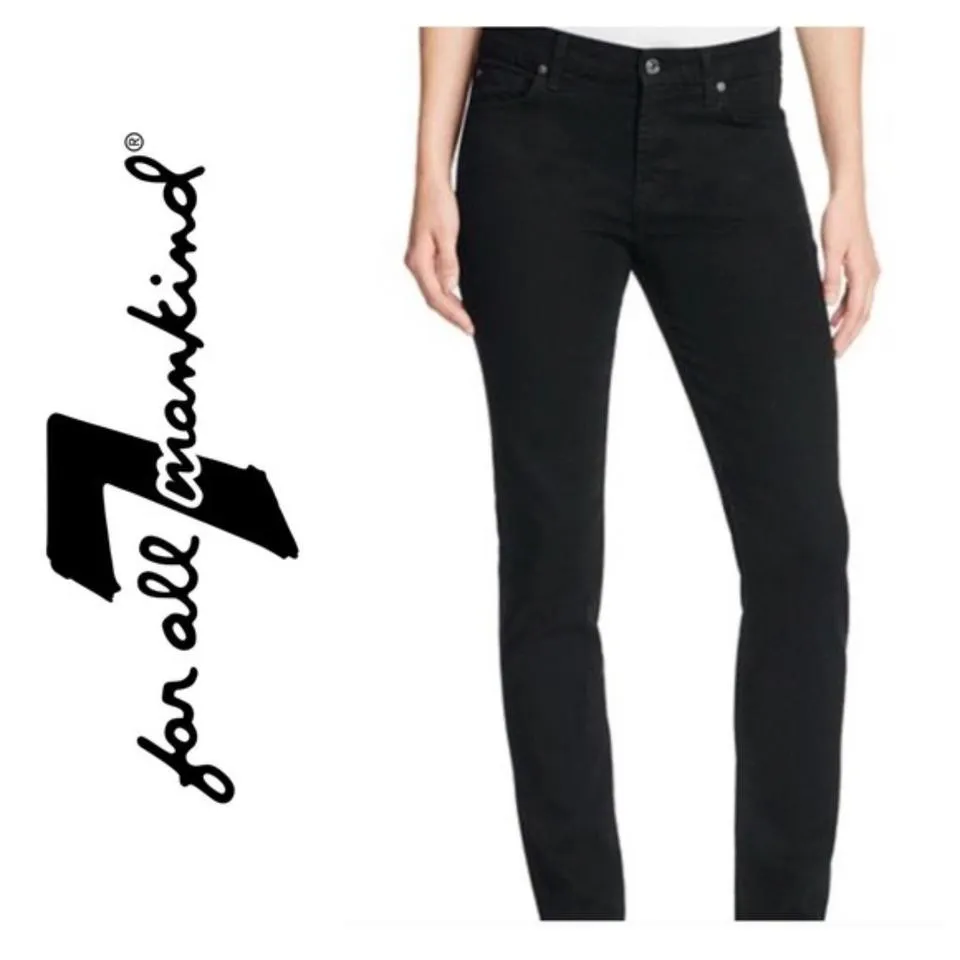 7 For All Mankind Women's Black Jeans