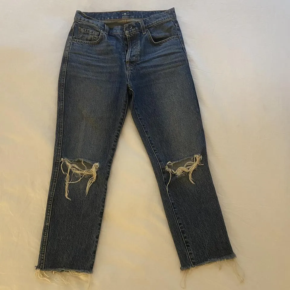 7 For All Mankind Women's Blue Jeans