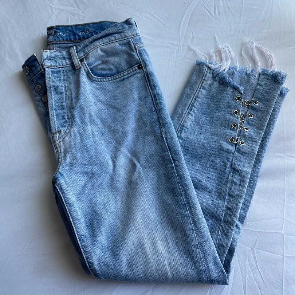 7 For All Mankind Women's Blue Jeans