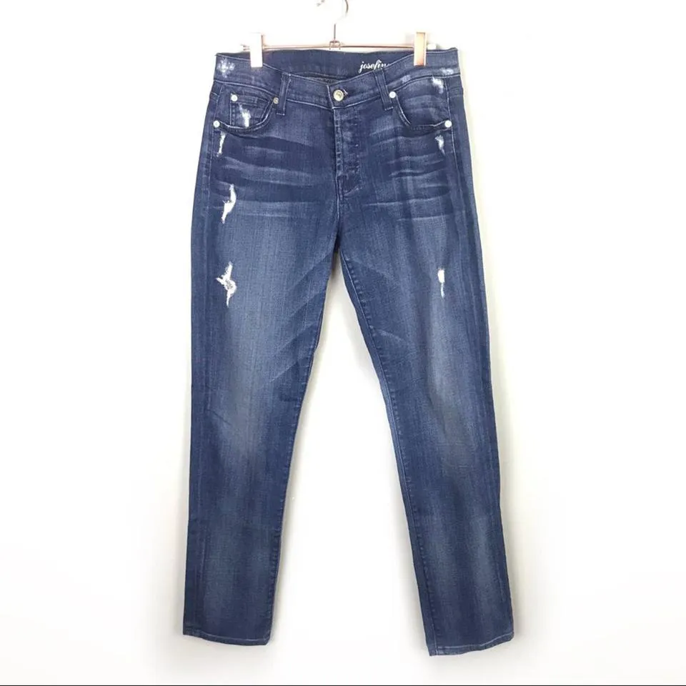 7 For All Mankind Women's Blue Jeans