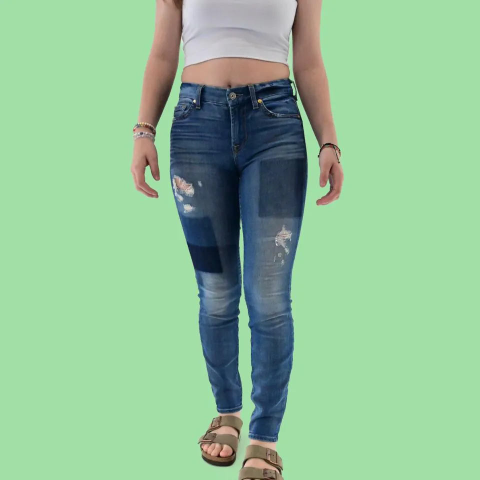 7 For All Mankind Women's Blue Jeans