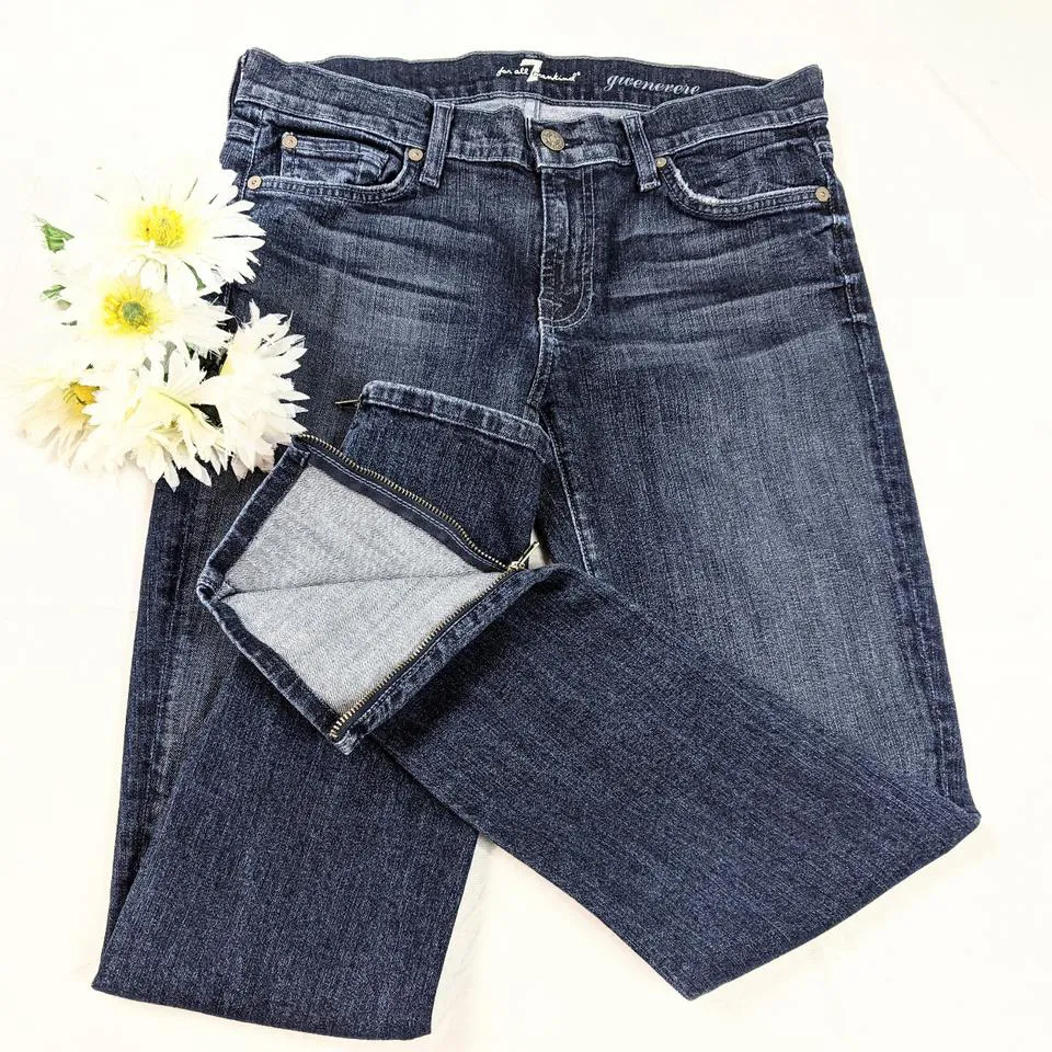 7 For All Mankind Women's Blue Jeans