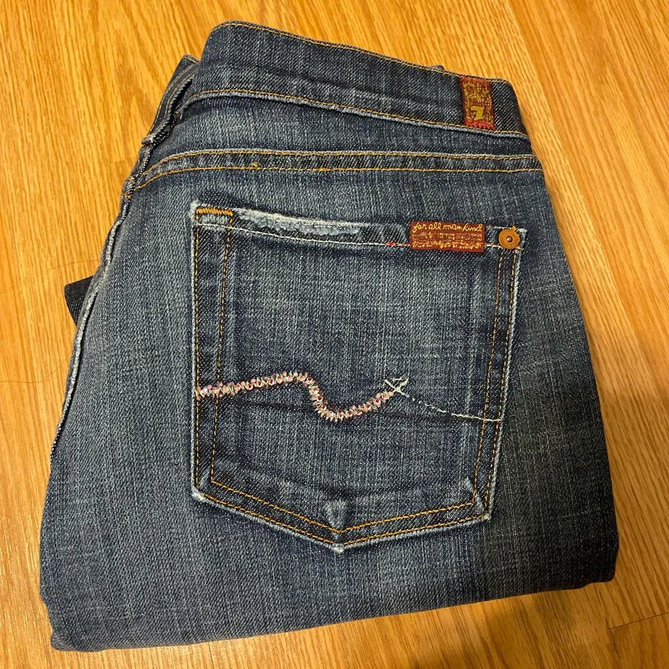 7 For All Mankind Women's Blue Jeans