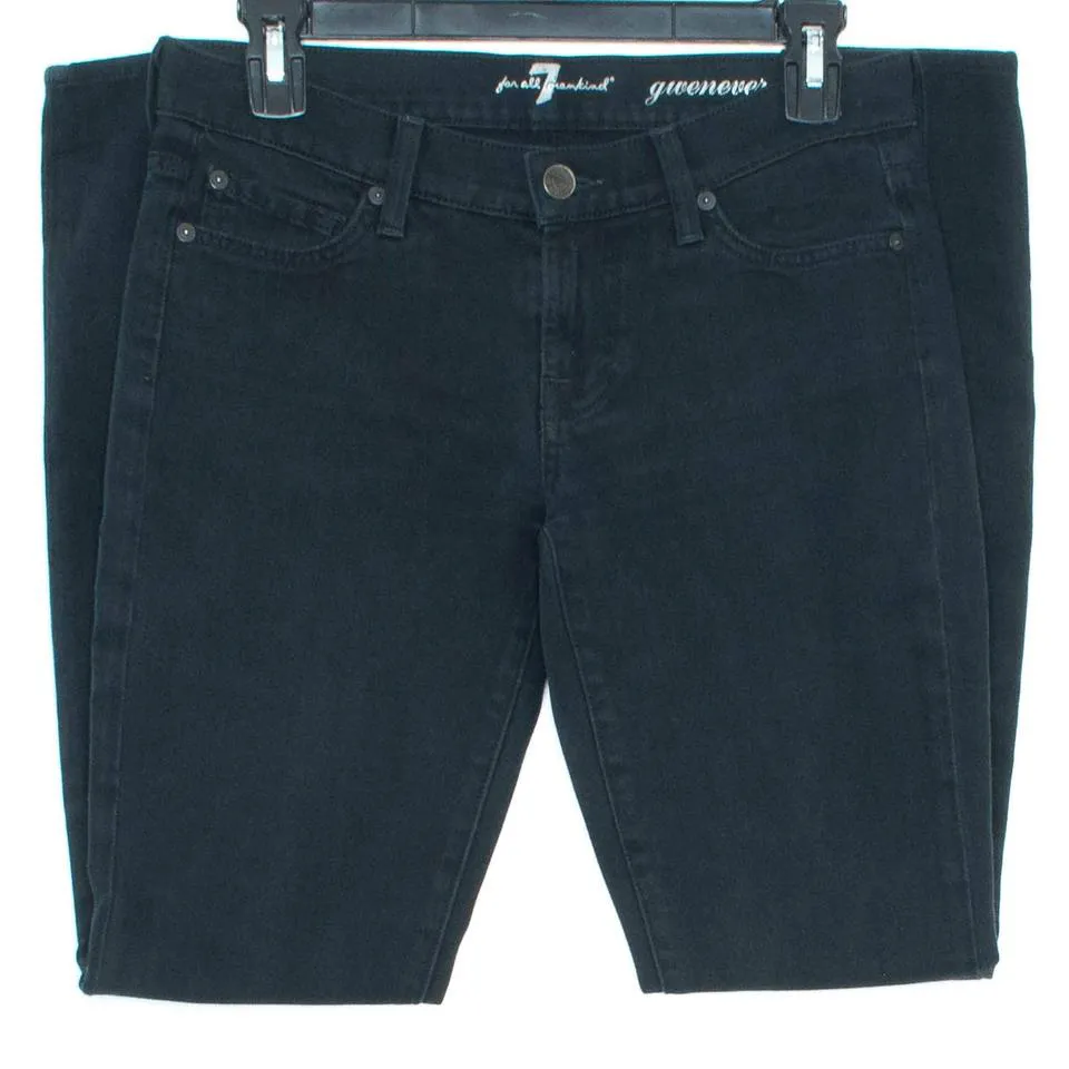 7 For All Mankind Women's Black Jeans