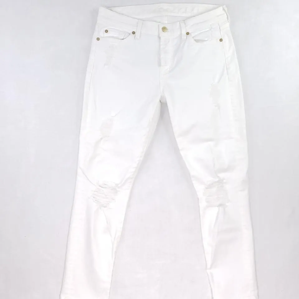 7 For All Mankind Women's White Jeans