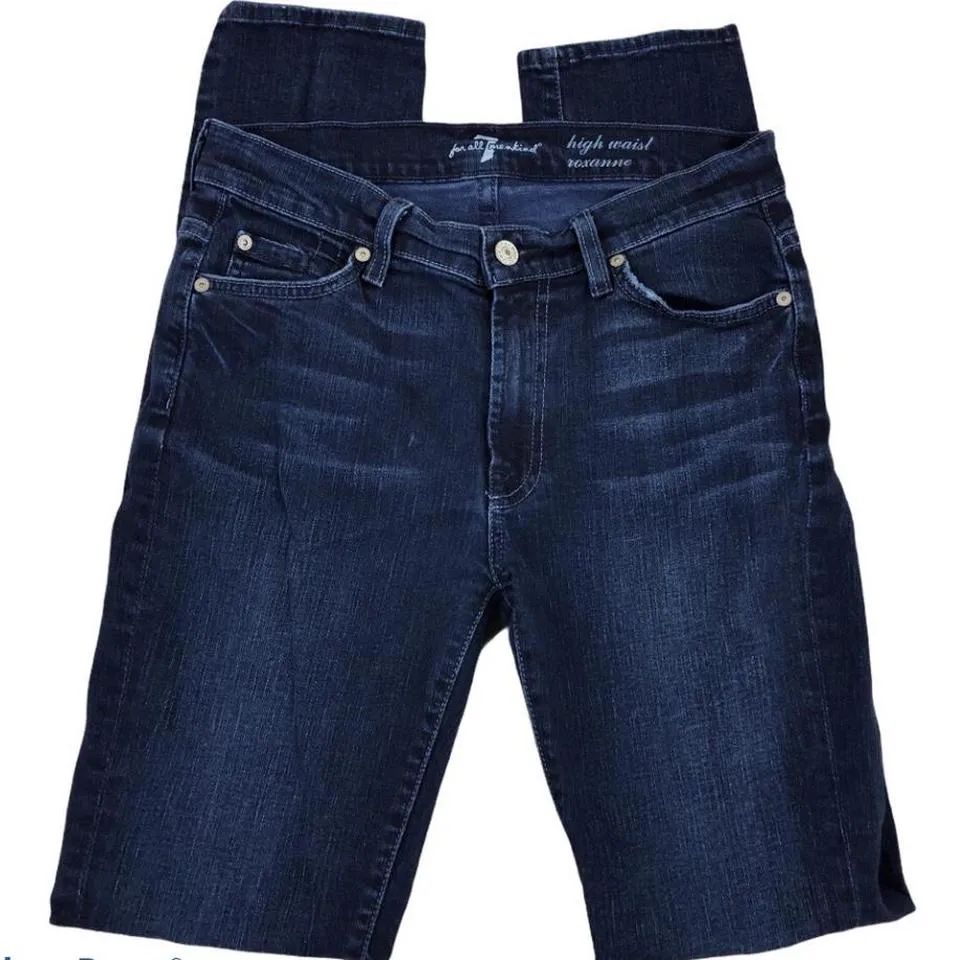 7 For All Mankind Women's Blue Jeans