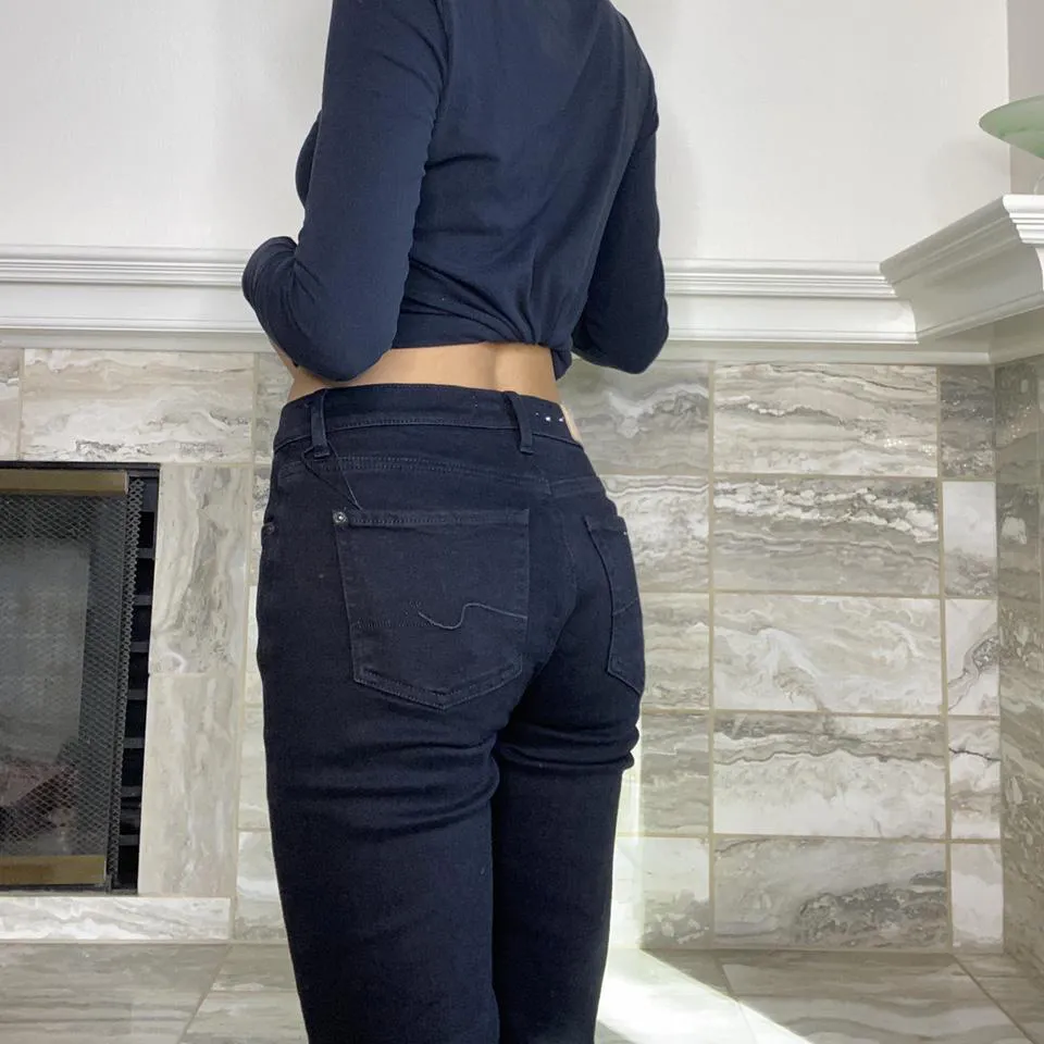 7 For All Mankind Women's Black Jeans