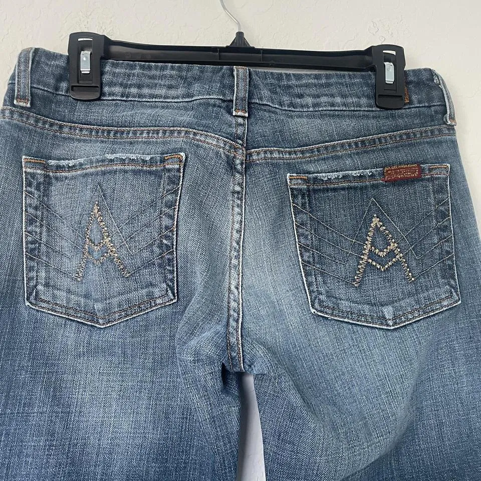 7 For All Mankind Women's Navy Jeans