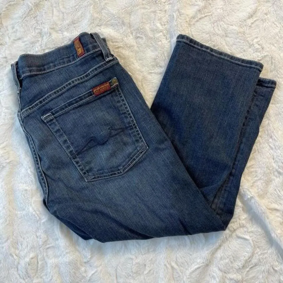 7 For All Mankind Women's Blue Jeans