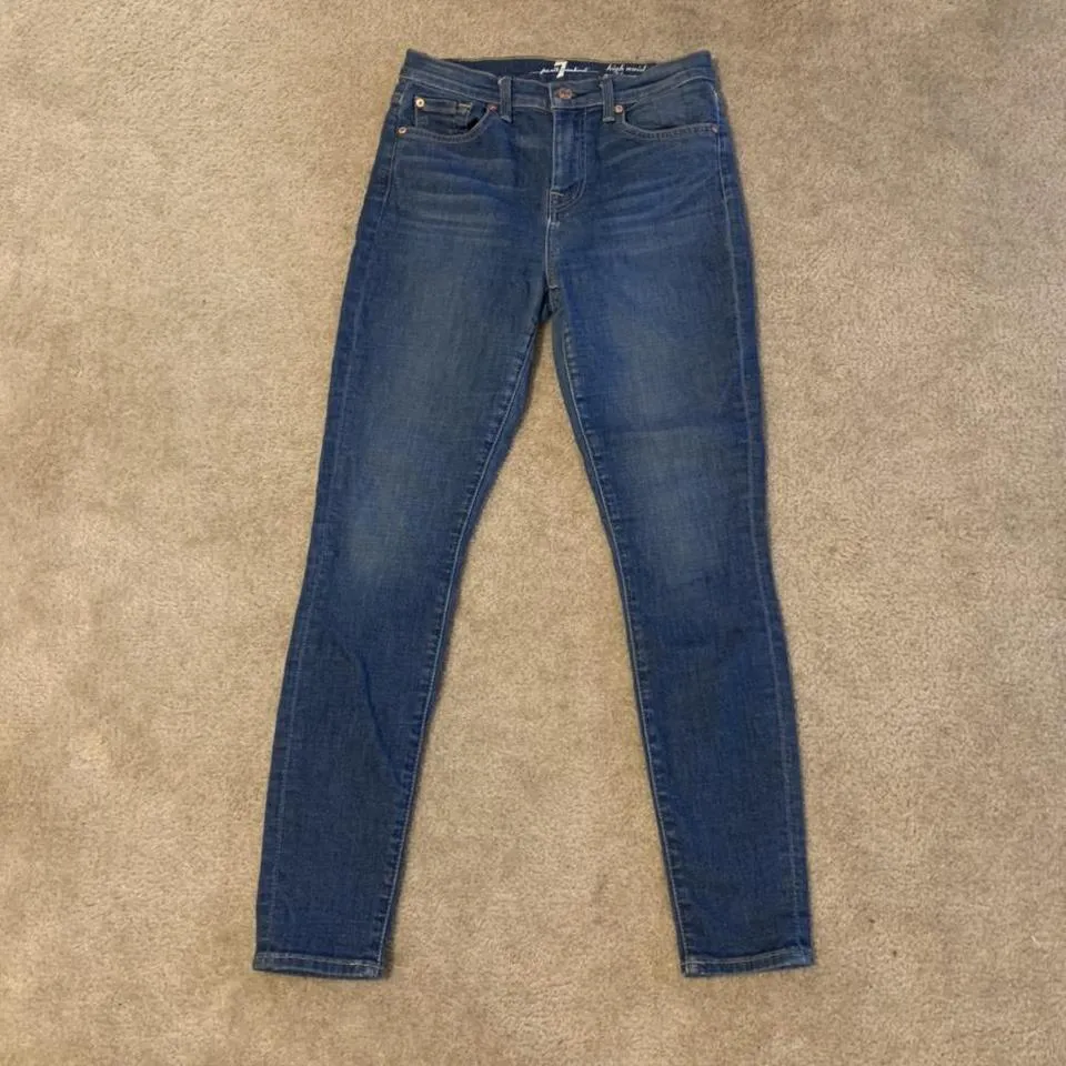 7 For All Mankind Women's Blue Jeans