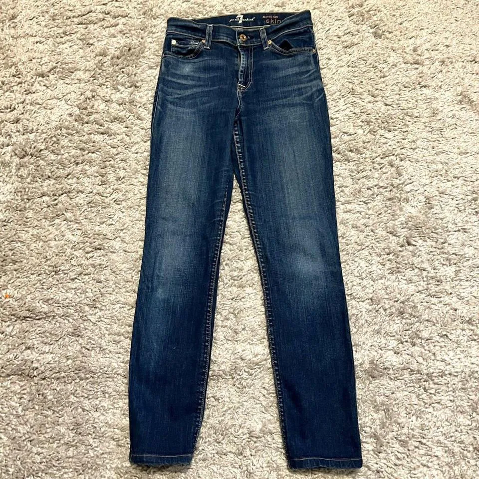 7 For All Mankind Women's Blue Jeans