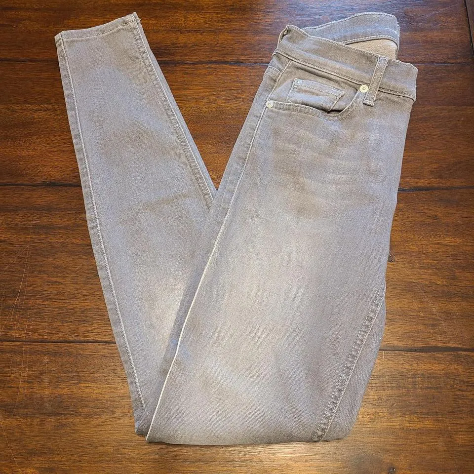7 For All Mankind Women's Grey Jeans