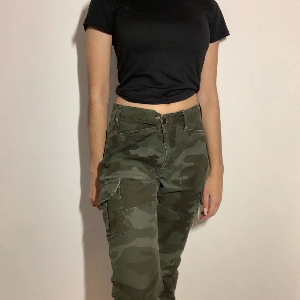 Abercrombie & Fitch Women's Green and Brown Jeans