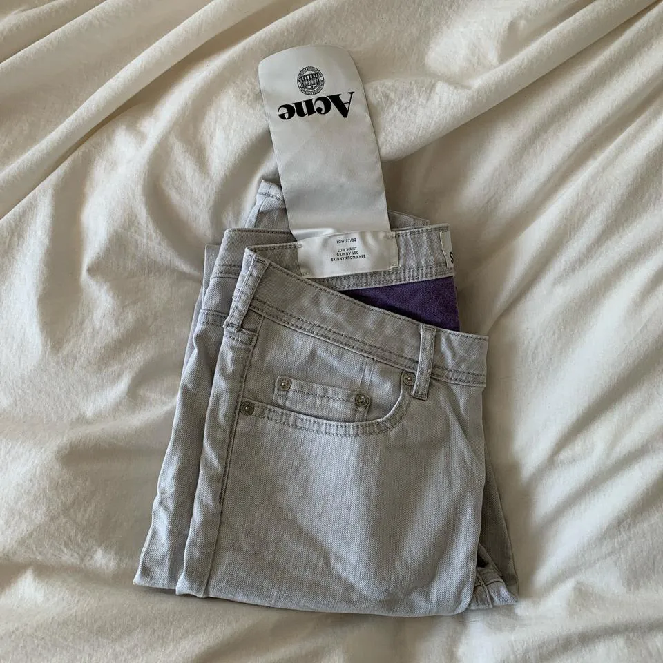 Acne Studios Women's Grey Jeans