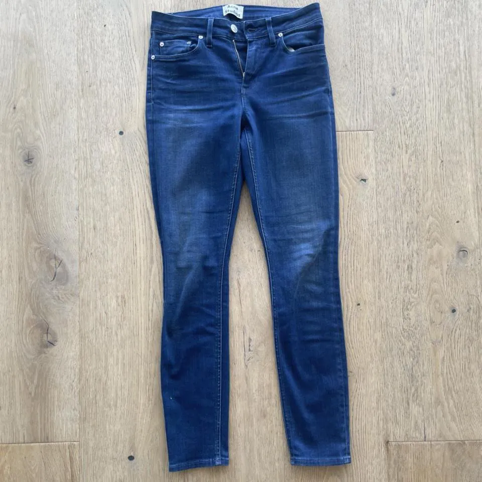 Acne Studios Women's Blue and Navy Jeans