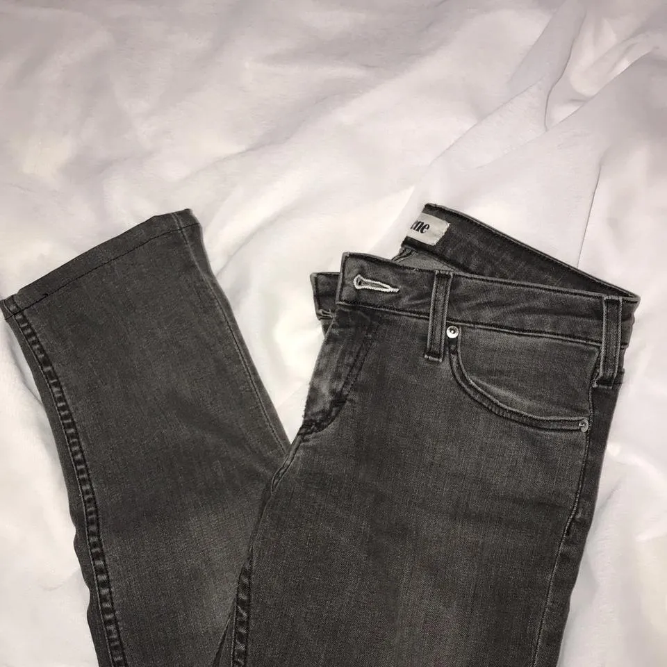 Acne Studios Women's Grey and Black Jeans