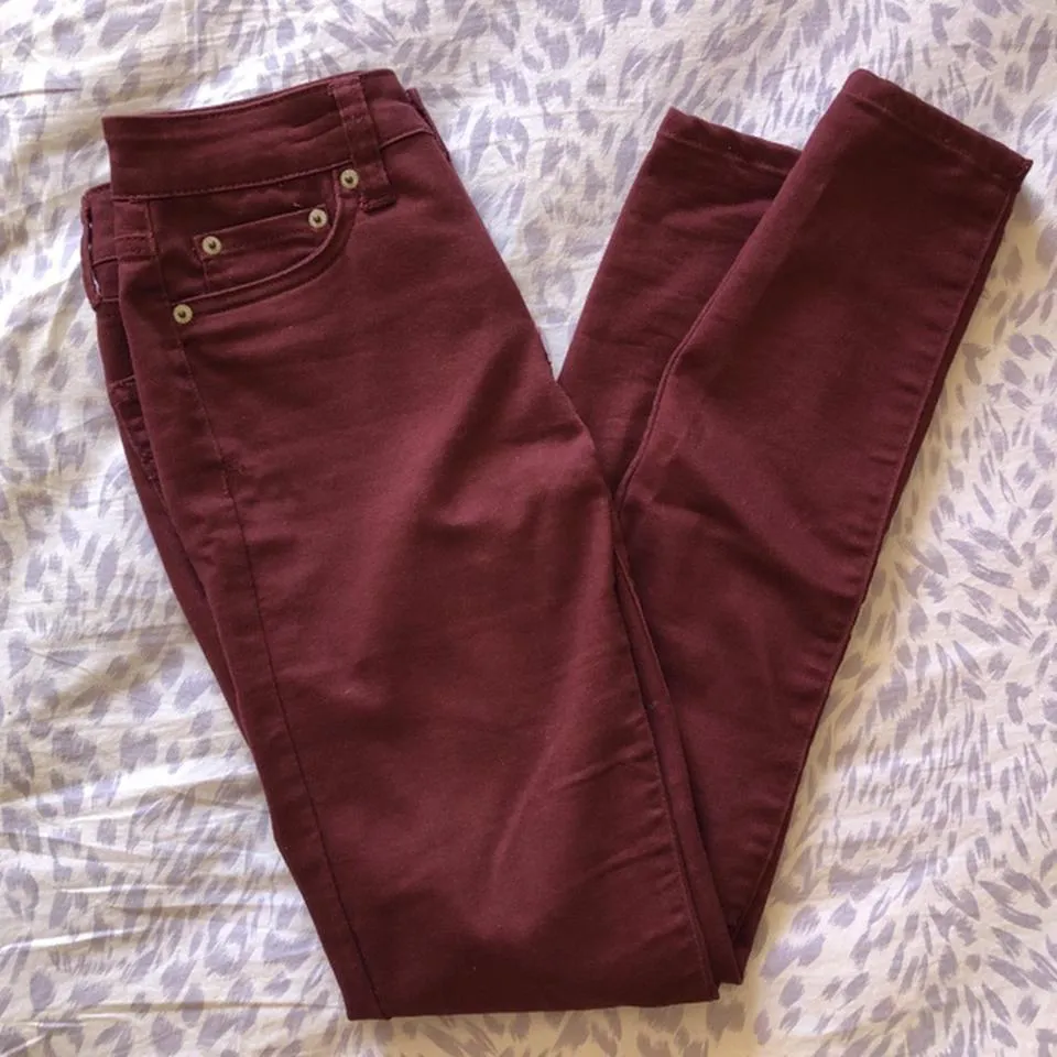 Aeropostale Women's Burgundy Jeans