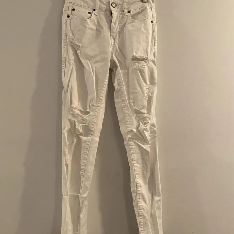 Aeropostale Women's White Jeans